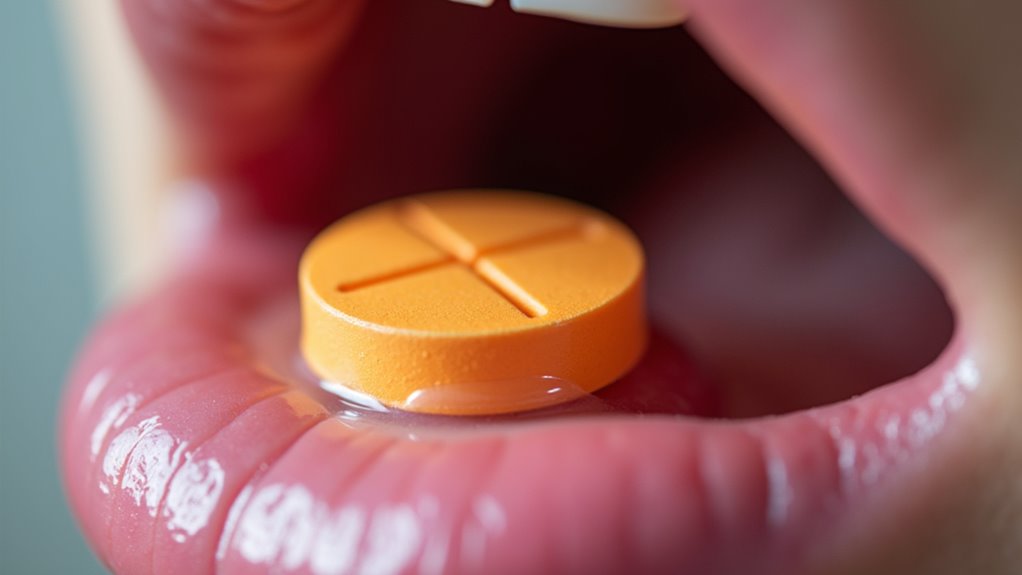 dissolve sublingually without interference