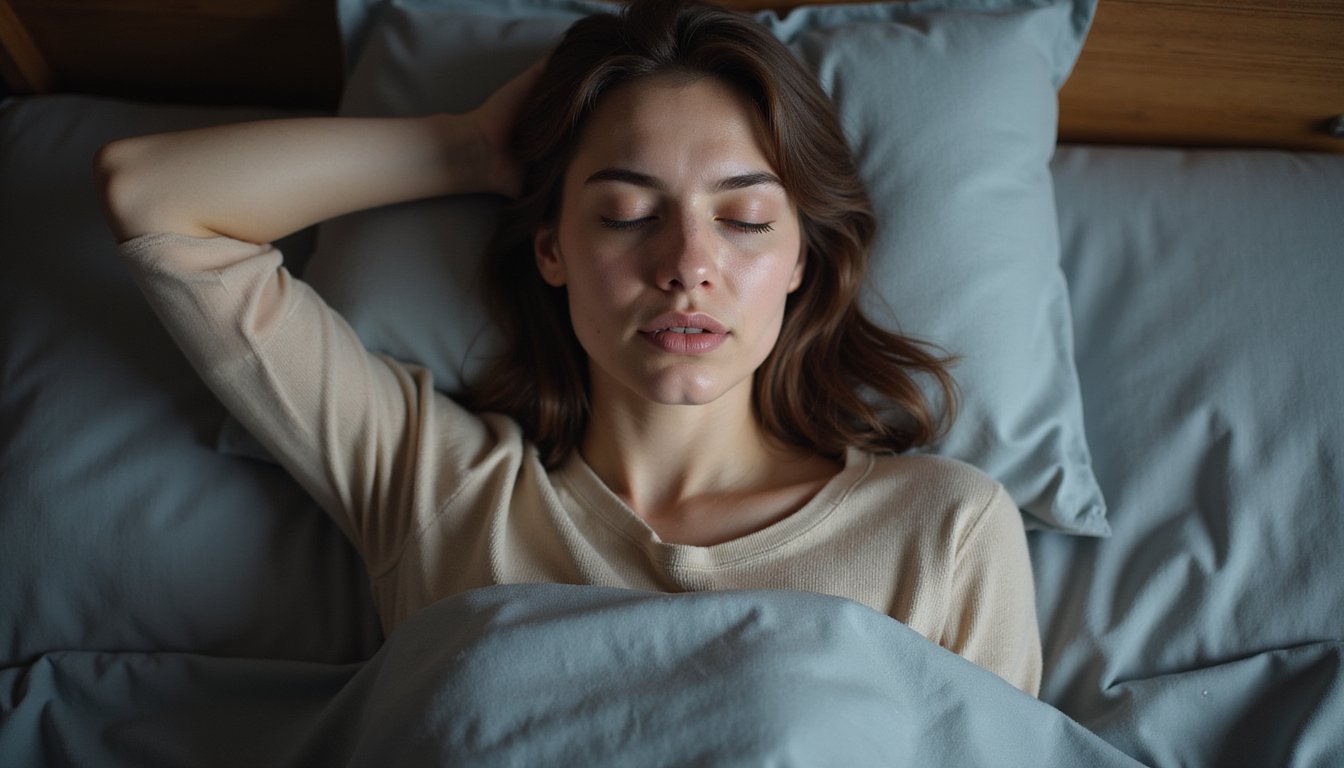 A woman sleeping peacefully