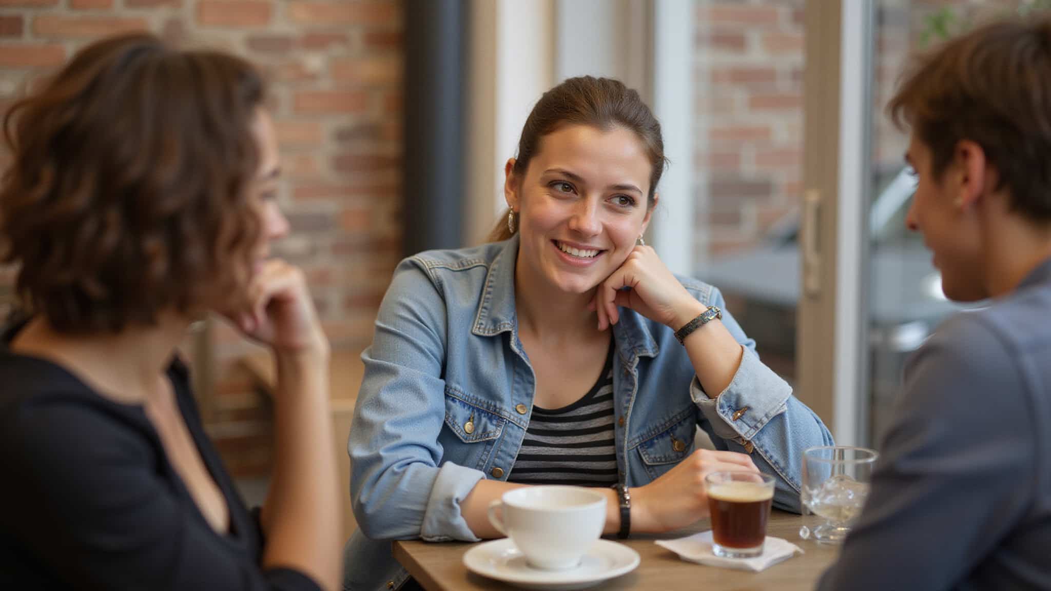 smiling outward inner depression masked